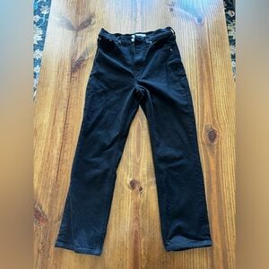Abercrombie high rise straight jeans